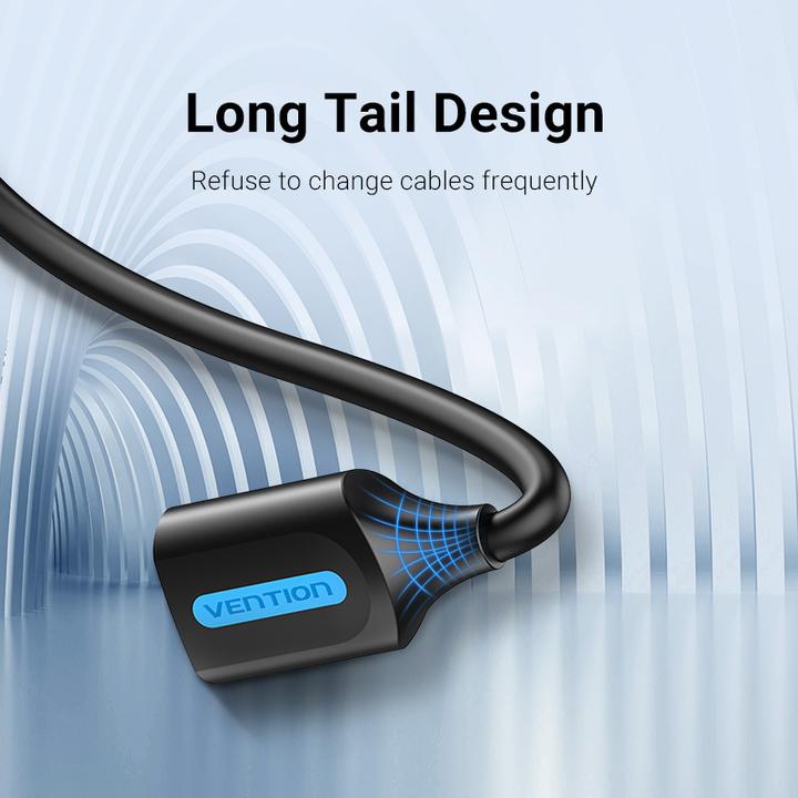 Produktbild Vention USB 3.0 male to female extension cable CBHBI 3m Black PVC (3 m, USB 3.0)