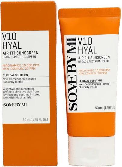 Actual product image Some By Mi V10 Hyal Airfit Sun Screen (Suntan cream, SPF 50, 50 ml)