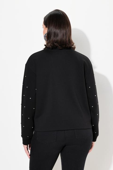 Produktbild Ulla Popken Sweatshirt, Ziersteine, Oversized, Rundhals, Langarm (46, 48)