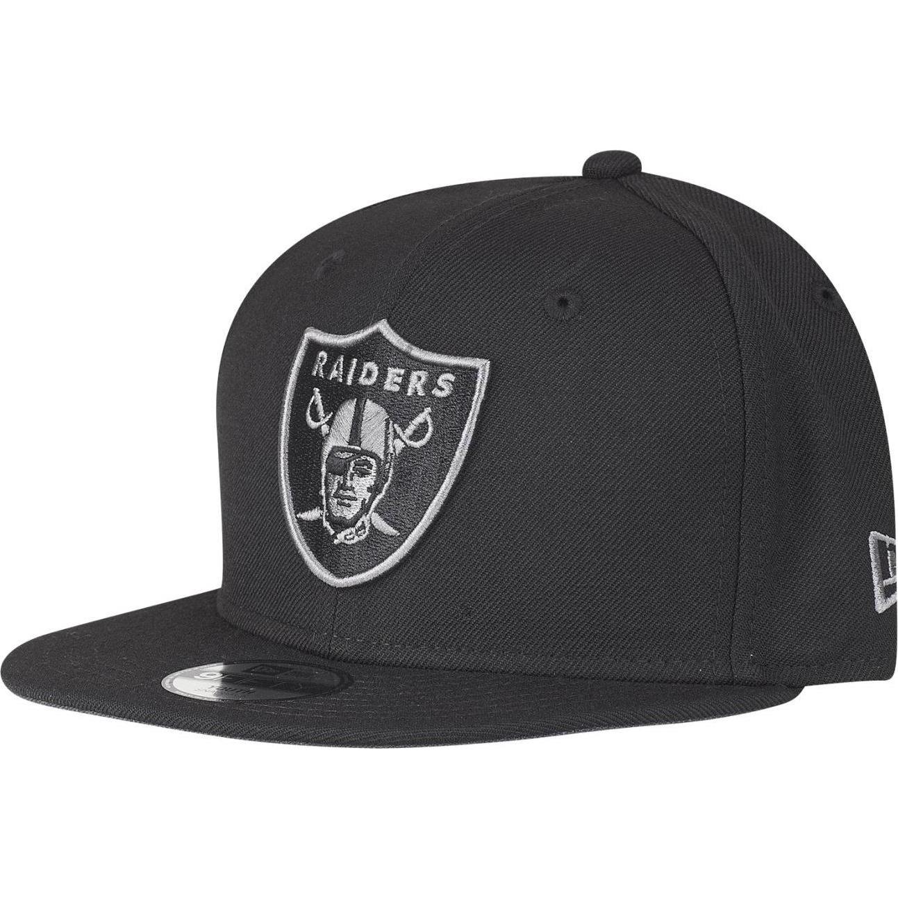 New Era, Jungen, Cap, 9Fifty Snapback Kinder Cap - Las Vegas Raiders, Schwarz, (55, 56, 54 C)
