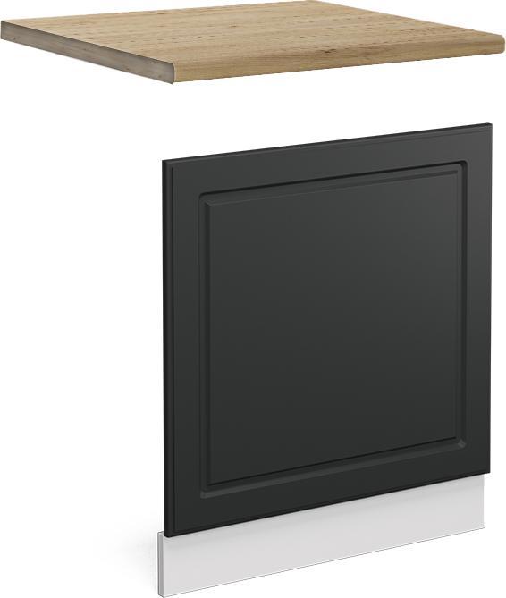 Anthracite country house, Gold power oak, White