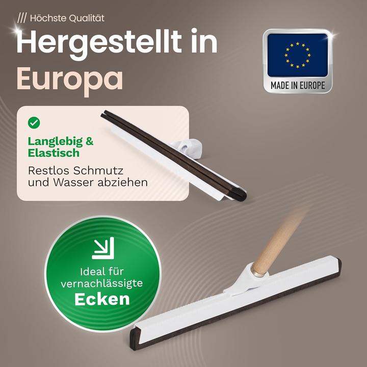 Image du produit Novaliv 5X Raclette à Eau Sol Douche Voiture avec Manche en Bois Plastique 43cm I Raclette Douche D