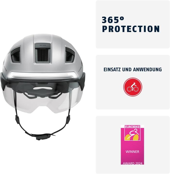 Produktbild Abus HYP-E ACE gleam silver S (51 - 55 cm)