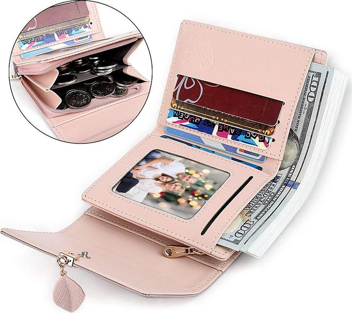 Produktbild Only-Bags.Store Portemonnaie aus glattem und weichem Kunstleder Geldbörse kleines Portemonnaie mit vielen Fächern