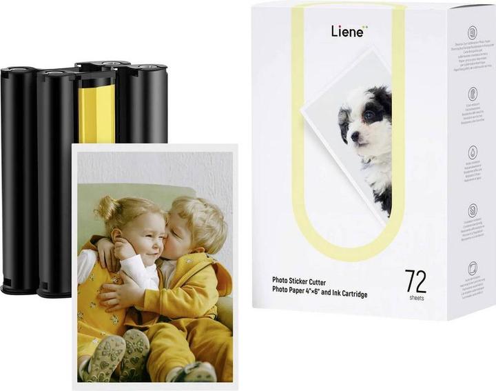 Actual product image Liene PR001-65009 Fotopapier 10 x 15 cm 1 Set (10 x 15 cm, 72 pcs.)
