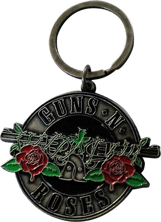 Actual product image Guns N Roses Circle Logo Keyring