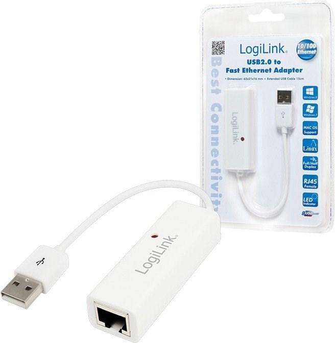 Produktbild LogiLink Ethernet Adapter (USB, RJ45 (1x))