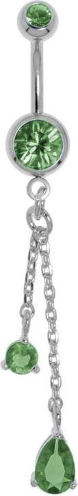 Image du produit Bijouteria Piercing nombril (Acier inoxydable, Laiton, Cristallin)
