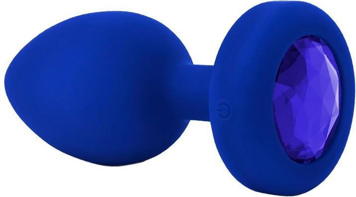 Actual product image B-Vibe Vibrating Jewel Plug L/XL Navy