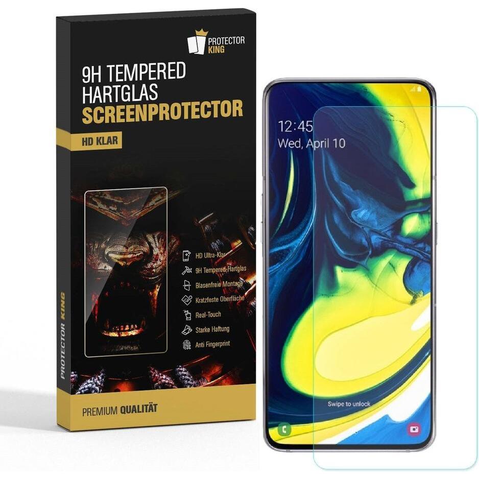 Protectorking 3x echtes Tempered 9H Panzerhartglas 3D KLAR (3 Stück, Samsung Galaxy A90 5G), Smartphone Schutzfolie