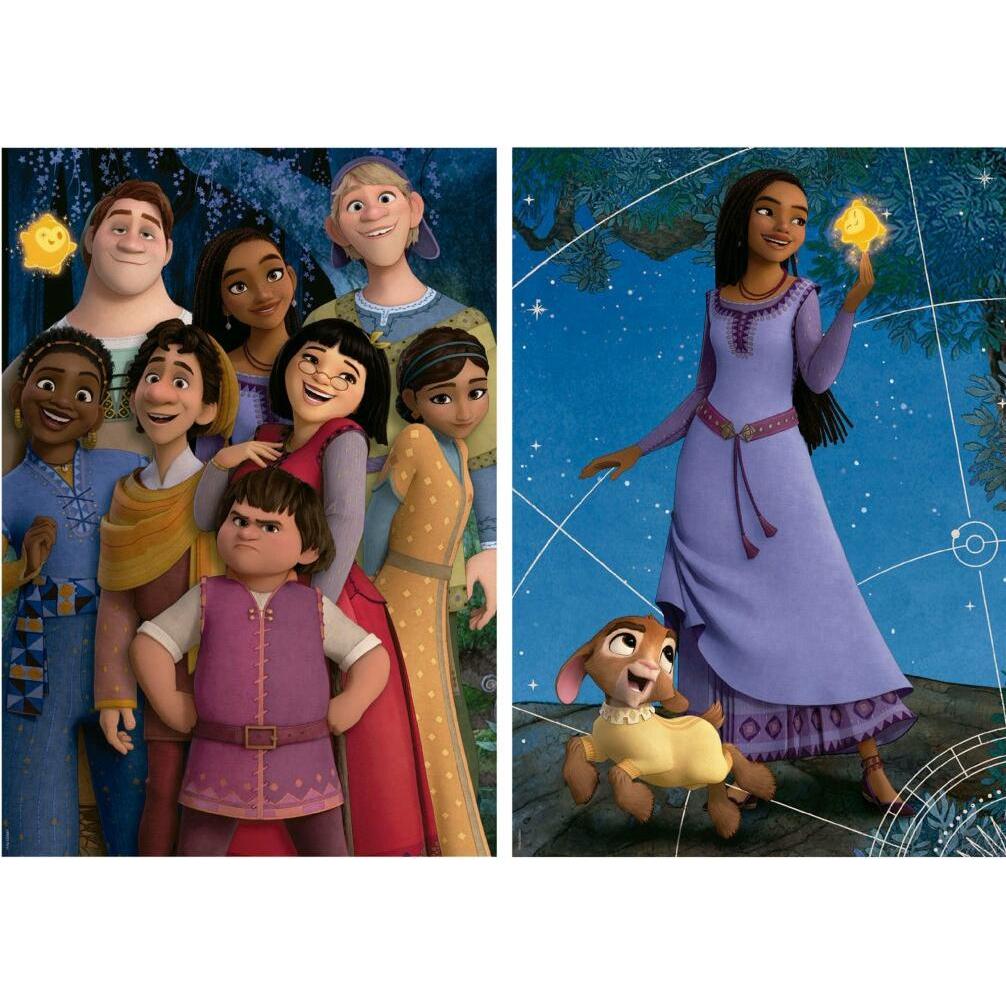 Thumbnail - Educa 2 x 100 psc. Puzzle - Disney Wish (80-19742) (100 Teile)