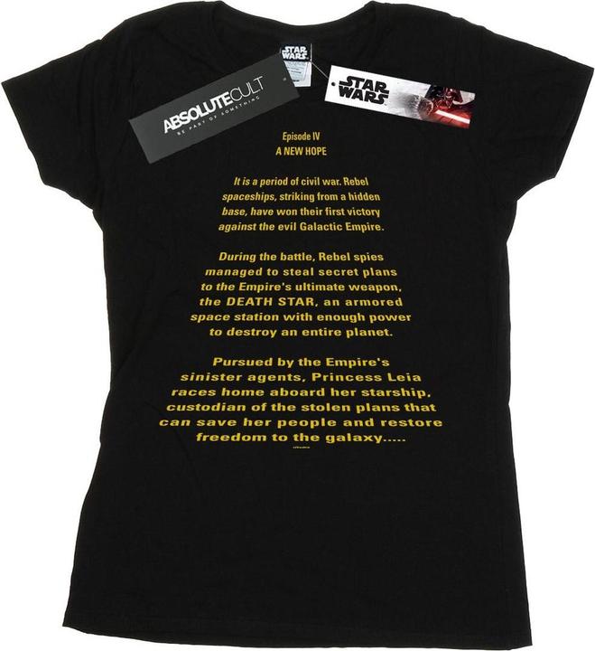 Immagine prodotto Star Wars A New Hope Opening Crawl Maglietta Donna (L)