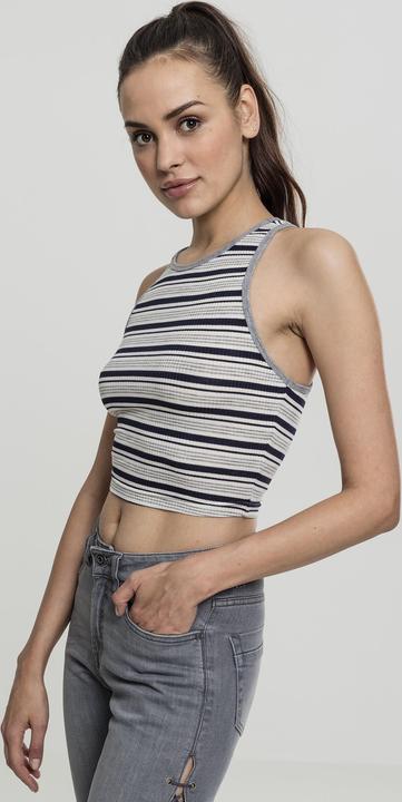 Immagine prodotto Urban Classics Top a strisce a coste per donna (L)