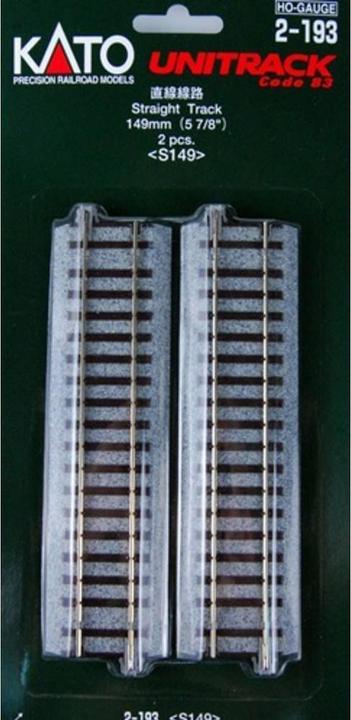 Productafbeelding Kato H0 set van 2 rechte rails 149 mm (H0-maatstaf)