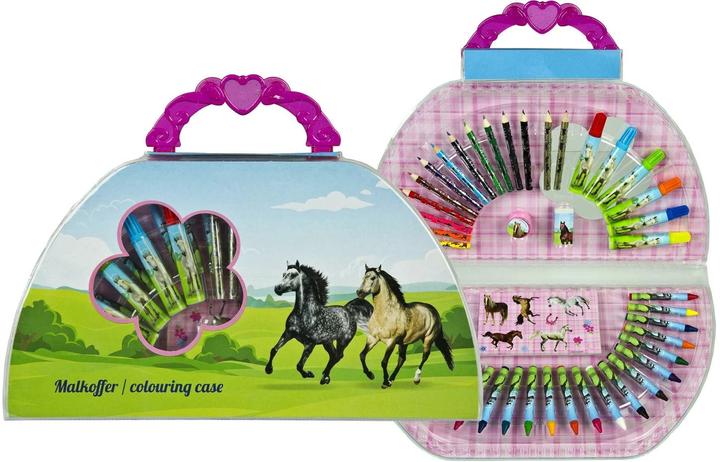 Produktbild Undercover Malset Koffer Pferde 51-teilig