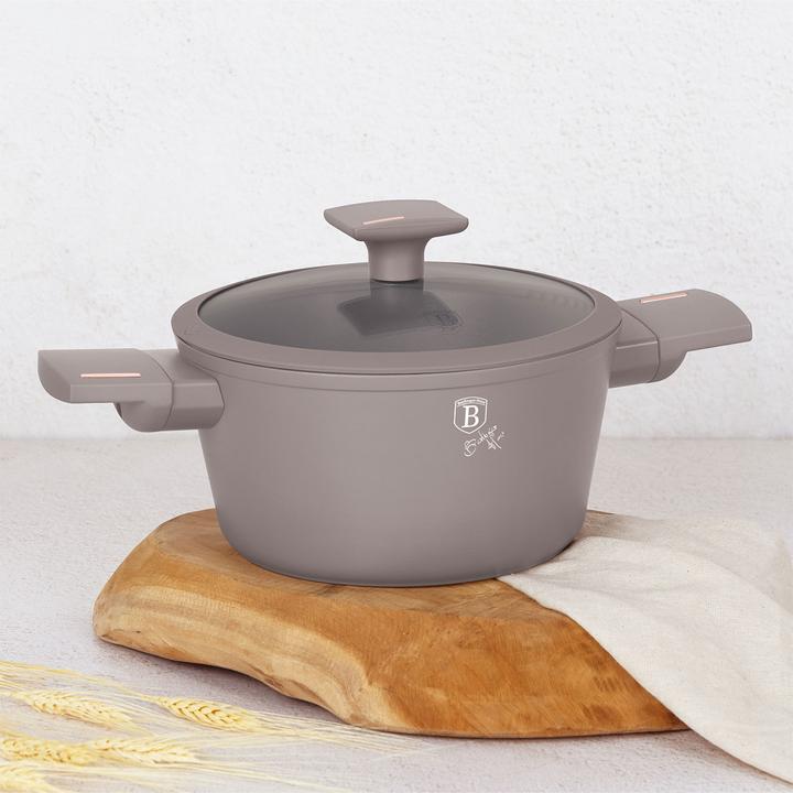 Image du produit BerlingerHaus Set de cuisine design avec dessous de plat, 10 pièces, taupe (Ensemble de casseroles et de poêles de cuisson, Aluminium)