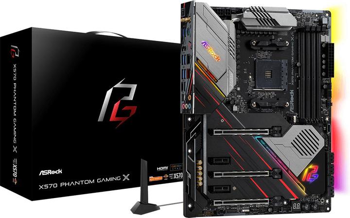 Actual product image AsRock X570 Phantom Gaming X (AM4, AMD X570, ATX)