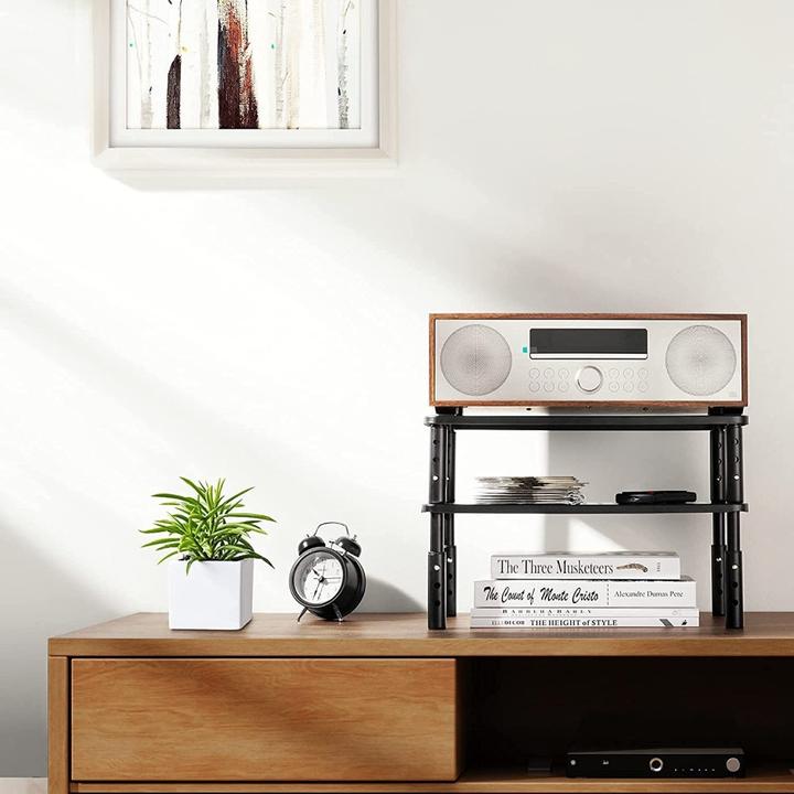 Image du produit Techly Tablette pour moniteur / ordinateur portable, noir, 370 x 235 x 120 mm (Tables, 20 kg)