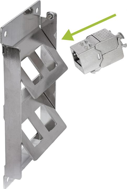 Actual product image InLine Keystone-Verteilerkasten 12-Port Cat.6A Wand-/Hutschinenmontage (Keystone module)