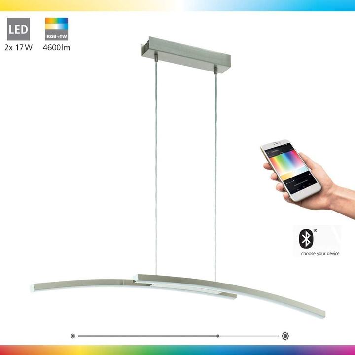 Produktbild EGLO FRAIOLI-C Hängel. nickel-matt/weiss (4600 lm)