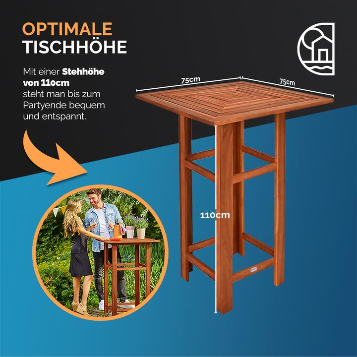 Produktbild Deuba Stehtisch (75 x 75 x 110 cm)