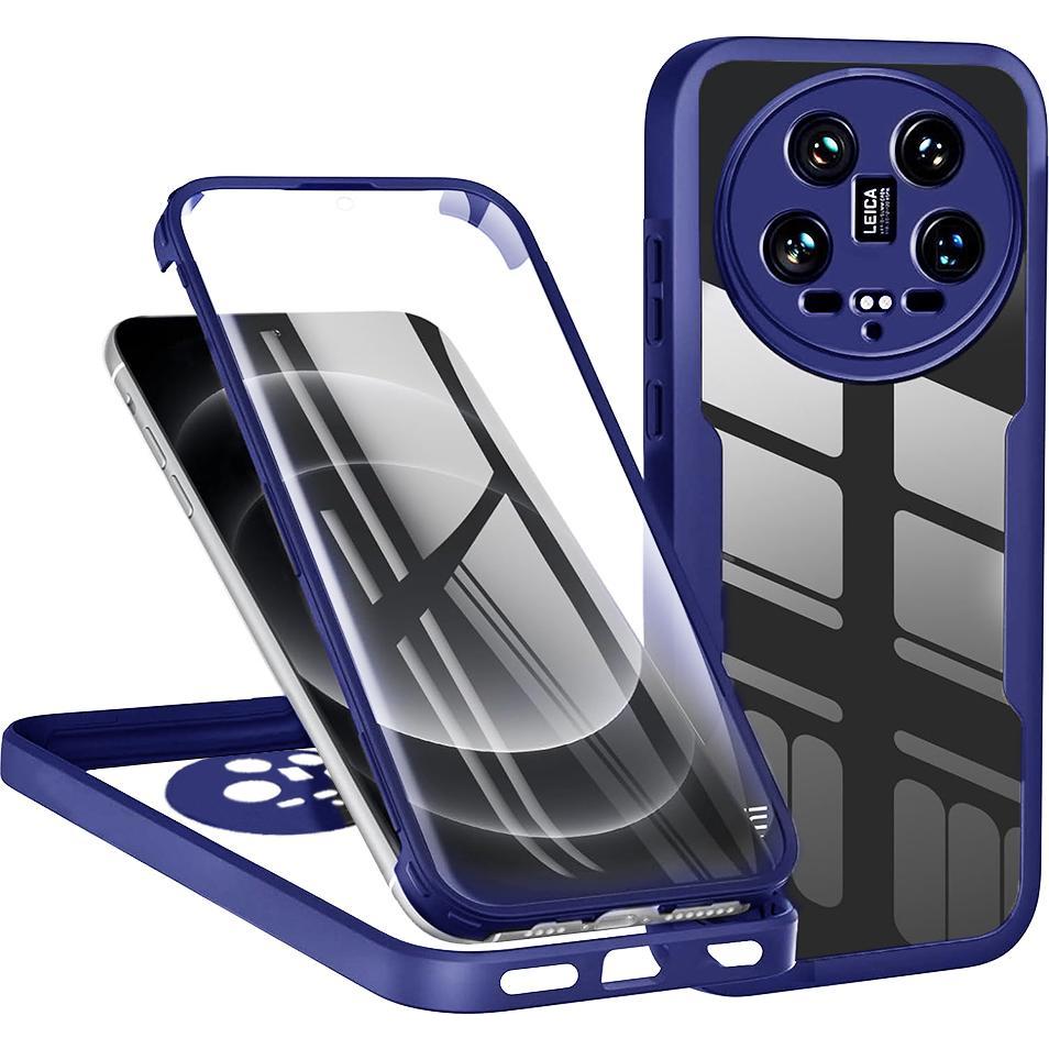 Techsuit - ColorVerse 360 Series + Screen Protector - Xiaomi 14 Ultra - Blue (Xiaomi 14 Ultra), Cover smartphone, Blu