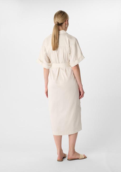 Produktbild Comma Kleid Midi-Hemdblusenkleid aus Baumwollsatin (44)