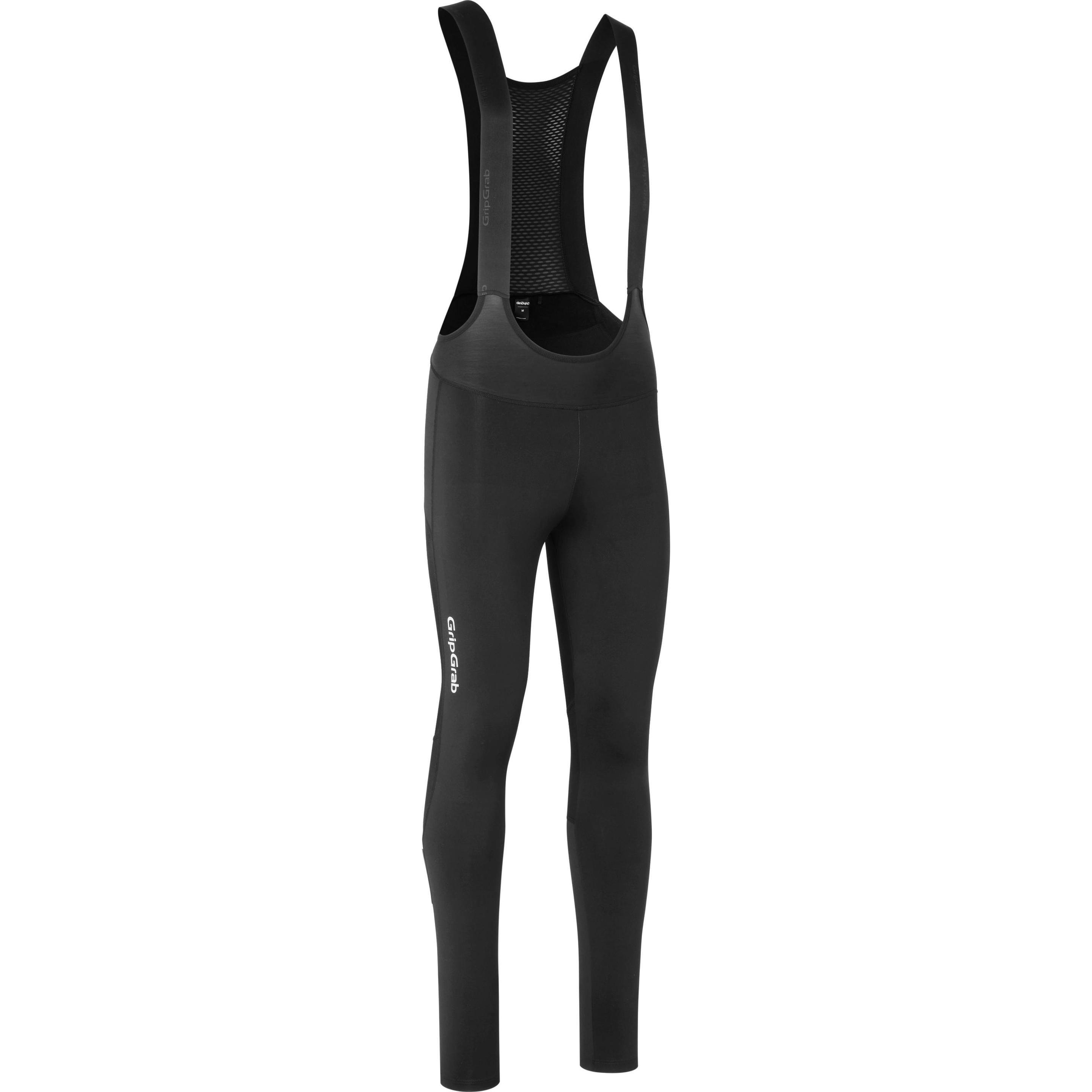 Thumbnail - GripGrab, Herren, Velohosen, Thermashell Water-Restant Bib Tights No Pad (S), Schwarz, S