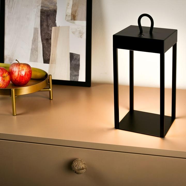 Produktbild Briloner Akku LED Tischleuchte, Schwarz (450 lm)