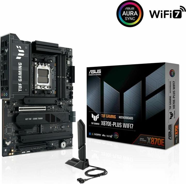 Produktbild ASUS TUF Gaming X870E-Plus WIFI7 (AM5, AMD X870E, ATX)