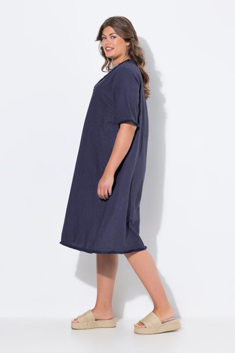 Immagine prodotto Laurasøn Leinenkleid, V-Ausschnitt, 1/2 Arm (42)