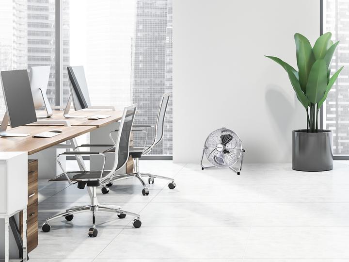 Actual product image Bestron Floor fan, retro, chrome