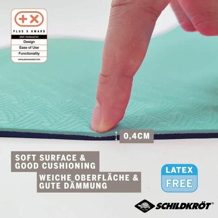 Actual product image Schildkröt Fitness mat navy mint 180 x 60 x 0.4 cm (4 mm)