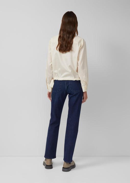 Immagine prodotto s.Oliver Bluse Baumwollsatin-Bluse mit Bindedetail am Saum (40)