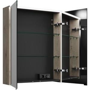 Thumbnail - burgbad, Spiegelschrank, Eqio Spiegelschrank mit horizontaler LED-Beleuchtung, 2 Türen, 650x800mm