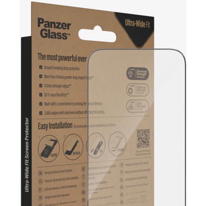 Actual product image PanzerGlass Ultra-Wide Fit (1 Piece, Apple iPhone 14 Pro)