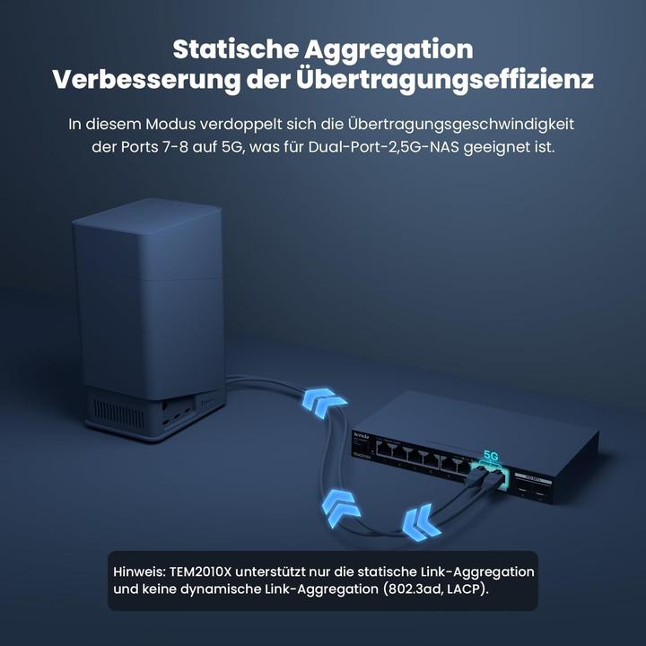 Produktbild Tenda TEM2010X Ethernet Switches 2.5 Gigabit 8 (8 Ports)
