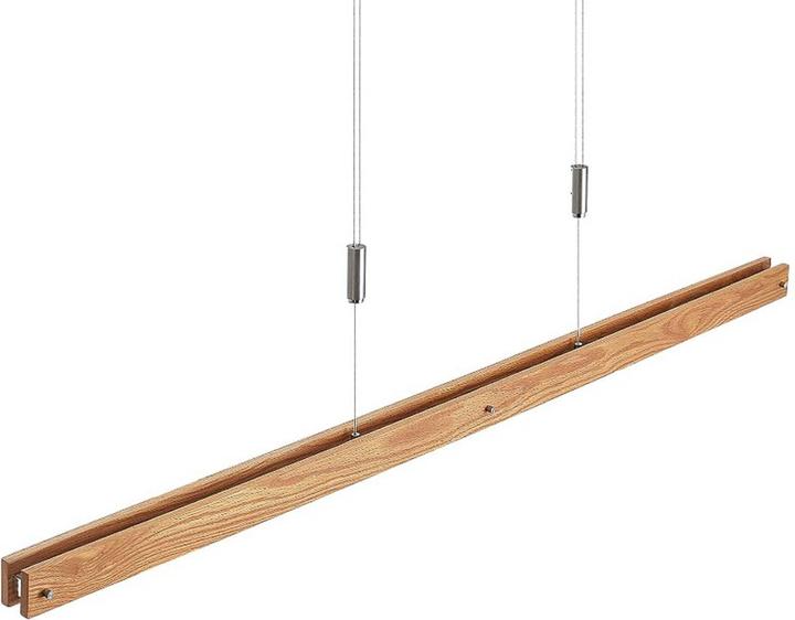 Lindby Alimara LED Pendelleuchte L138 Wood (1165 lm)