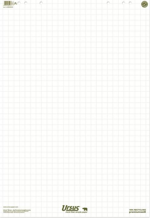 Actual product image Ursus Flipchart 68 x 99 cm, 20 sheets, squared, 5 pieces