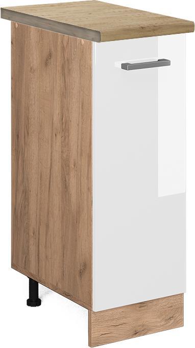 Goldkraft Eiche, Weiss, Weiss Hochglanz