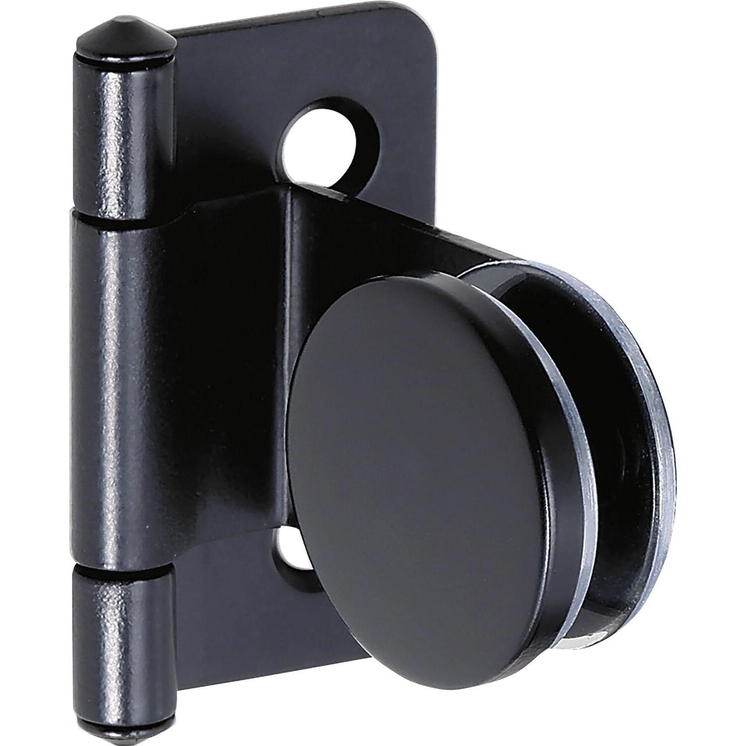 Lamp Post Inc., Möbelscharnier, LAMPGlastürscharnier GH34-0, Glas 4-6mm 32x38 mm, Stahl schwarz