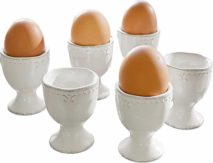 Immagine prodotto Loberon Set di 6 portauovo Fontienne White (6 x)