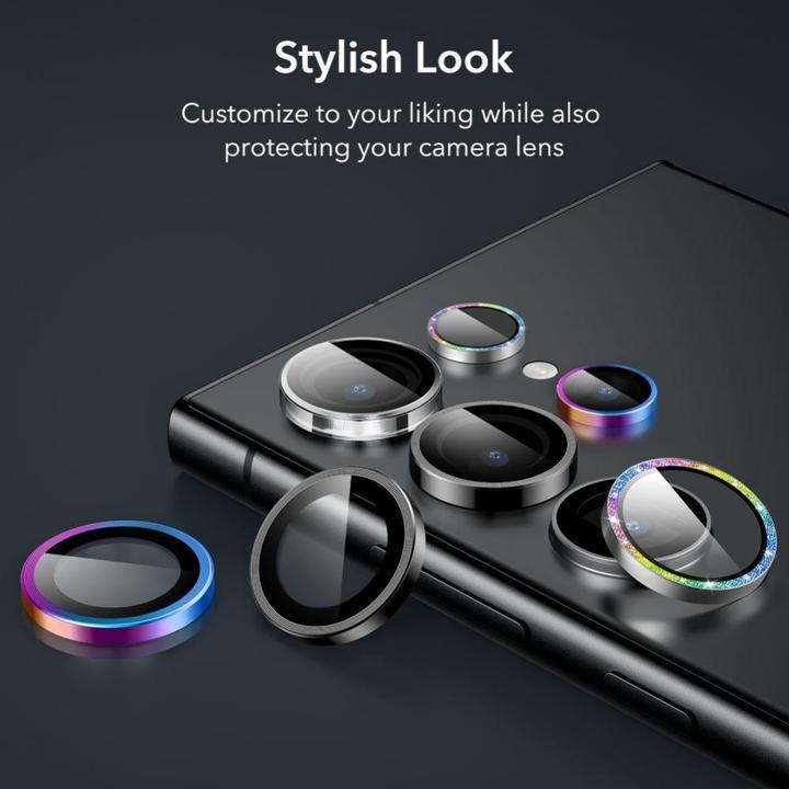Image du produit ESR Protecteur d'appareil photo pour Samsung Galaxy S24 Ultra - Noir (1 pièce(s), Samsung Galaxy S24 Ultra)
