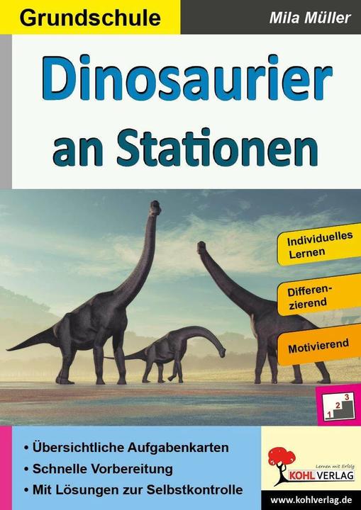 Immagine prodotto Dinosaurier an Stationen / Grundschule (Tedesco, Team di autori Kohl-Verlag, 2020)