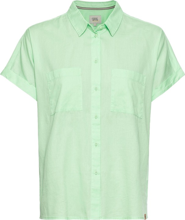 Camel Active Halbarm Bluse aus einem Baumwoll-Twill