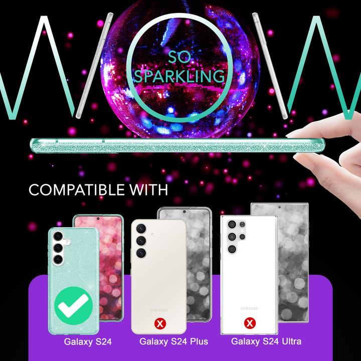 Immagine prodotto Nalia Copertina ibrida glitterata (Samsung Galaxy S24)