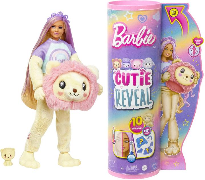 Barbie Cutie Cozy Cute Reveal Serie Puppe - Löwe
