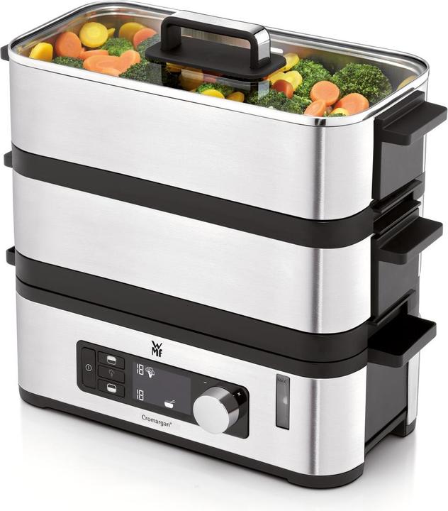 Produktbild WMF KÜCHENminis Dampfgarer Multicooker 2 Garräume mit Dämpfeinsatz, Warmhaltefunktion und Glasdeckel