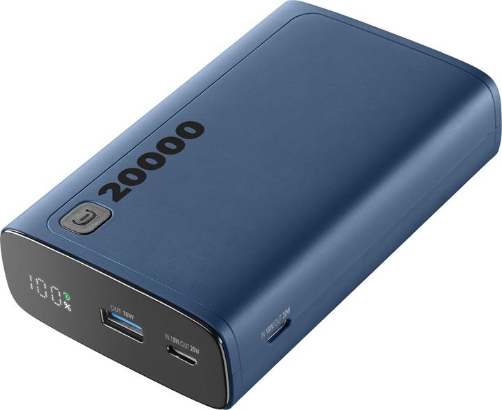 Actual product image Cellularline CELLULAR L& CLL PB DISPLAY 20000 BL (20000 mAh, 20 W, 77 Wh)