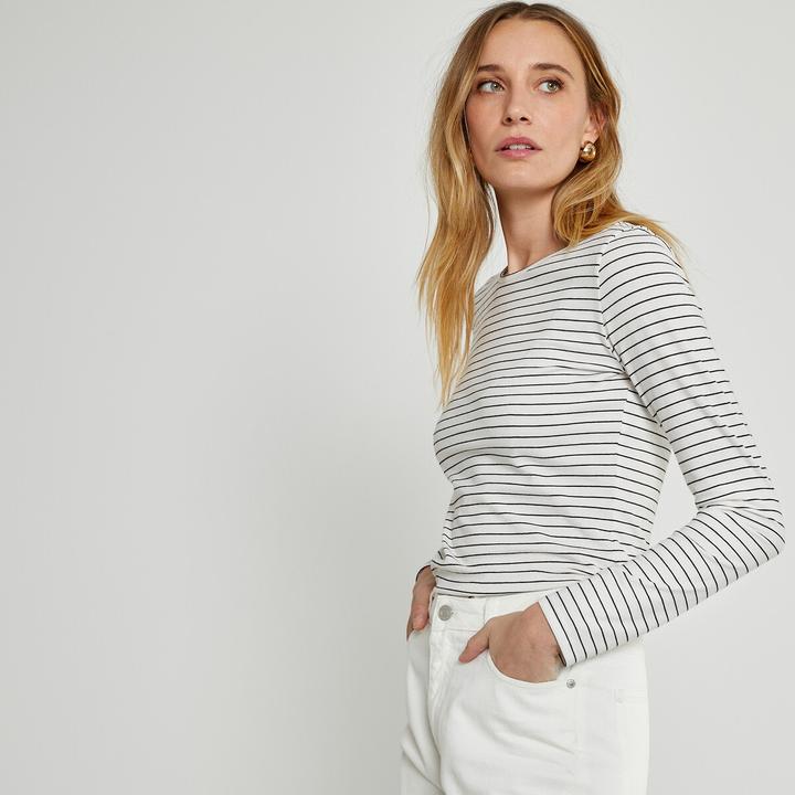 Produktbild La Redoute Collections Matrosenshirt mit langen Ärmeln (XS)